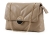 Elegancka Torebka Wizytowa Pikowana z Ozdobnym Zapięciem Beż #3203 FASHIONAVENUE.PL