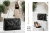 Elegancka Torebka Wizytowa Pikowana z Ozdobnym Zapięciem Czarna #3203 FASHIONAVENUE.PL