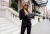 Elegancka Torebka Wizytowa Pikowana z Ozdobnym Zapięciem Czarna #3203 FASHIONAVENUE.PL
