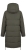 Kurtka Damska Długa Pikowana Dwustronna 2w1 z Kapturem Khaki / Czarny Błyszczący #V767 FASHIONAVENUE.PL