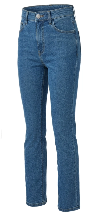 Klasyczne Jeansy Damskie High Waist Proste Nogawki Tradycyjny Denim #S5390 FASHIONAVENUE.PL