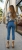 Damskie Jeansy Rybaczki 3/4 Capri PushUp Modelujące z Koronkowym Wykończeniem #C01875 FASHIONAVENUE.PL