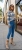 Damskie Jeansy Rybaczki 3/4 Capri PushUp Modelujące z Koronkowym Wykończeniem #C01875 FASHIONAVENUE.PL
