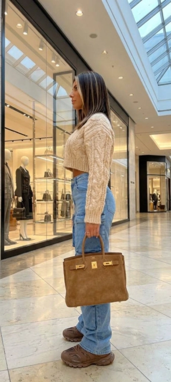 Szerokie Jeansy Cargo Bojówki Y2K z Wysokim Stanem i Kieszeniami #GF657 FASHIONAVENUE.PL