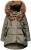 kurtka damska parka ocieplana asymetryczna futerko zamek napy zimowa wiosenna model #104 lewandowska fashionavenue.pl