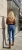 Granatowe Damskie Jeansy Modelujące Pośladki Wysoki Stan & Push-Up Przetarcia #B1328