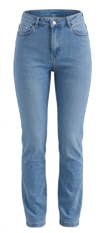 Damskie Niebieskie Jeansy Push-Up z Wysokim Stanem #S5422 FASHIONAVENUE.PL