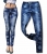 Spodnie Damskie Jeans Denim Wzory Azteckie RURKI Kobiece model #317 na Wiosnę Lato Jesień Zimę w sklepie FASHIONAVENUE.PL