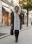 Długa Kurtka Zimowa 2w1 z Odpinanymi Rękawami Kurtka i Kamizelka Antracyt #P22-7908 FASHIONAVENUE.PL