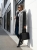 Długa Kurtka Zimowa 2w1 z Odpinanymi Rękawami Kurtka i Kamizelka Antracyt #P22-7908 FASHIONAVENUE.PL