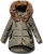 kurtka damska parka ocieplana asymetryczna futerko zamek napy zimowa wiosenna model #104 lewandowska fashionavenue.pl