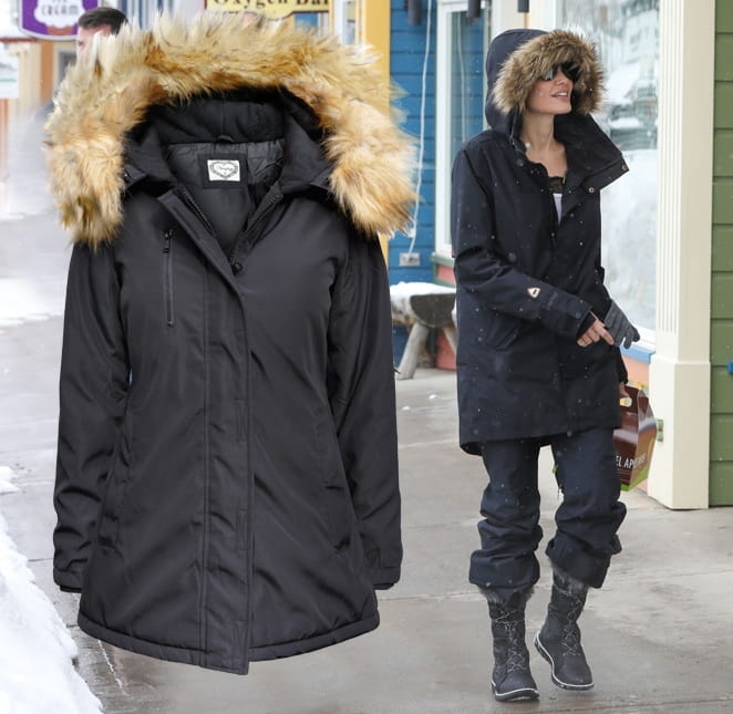 Modna Elegancka Kurtka Damska Ocieplana Kaptur z Futerkiem Jenota Prosta Hit Najnowszy Model na Wiosnę Jesień Zimę 2018 model #119 Promocja w sklepie FASHIONAVNUE