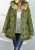 Modna Kurtka Damska z Kapturem Ocieplana Parka Asymetryczna  Naszywki Jenot Militarna Najmodniejsza Hit Najmowszy Model na Wiosnę Jesień Zimę 2018 model #112 Promocja w sklepie FASHIONAVNUE.PL