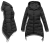 Najmodniejsza Kurtka Damska Parka Ocieplana Asymetryczna  Zamek Zimowa model #105 lewandowska Promocja w Sklepie fashionavenue.pl 