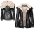 Modna Ekskluzywna Mięciutka Kurtka Damska Parka Ramoneska ze Skóry Podszyta Ciepłym Barankiem Kozuszkiem z Kapturem na Wiosnę Jesień Zimę model #78 Promocja w Sklepie FASHIONAVENUE.PL