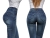 Modne Spodnie Damskie Jeans Denim Dopasowane Mamuśki Klasyczne Mom Jeans Wysoki Stan Duża Pupa Zgrabne Wiosna Lato Jesień model #115 Granat FASHIONAVENUE.PL Promocja