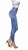 Modne Spodnie Damskie Jeans Denim Dopasowane Mamuśki Rurki Wysoki Stan Duża Pupa Zgrabne Wiosna Lato Jesień model #3662 FASHIONAVENUE.PL Promocja