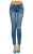 Spodnie Damskie Jeans Denim Morskie SKINNY RURKI Dopasowane Kobiece model #244 na Wiosnę Lato Jesień Zimę w sklepie FASHIONAVENUE.PL