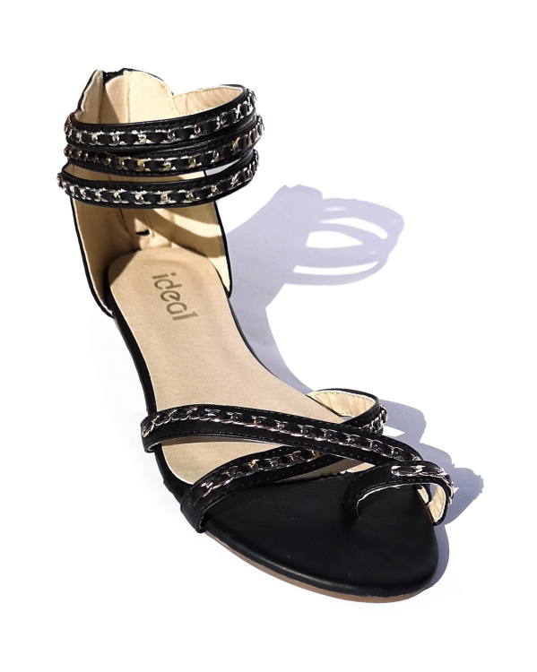 Modne Sandały Klapki Japonki Ozdobione Łańcuszkiem #9822 na Lato w sklepie FASHIONAVENUE.PL Promocja Wyprzedaż