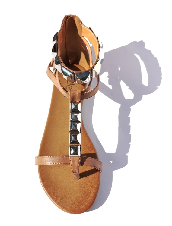 Modne Klapki Japonki Rock Stud Nity Ćwieki Dżety #9838 na Lato w sklepie FASHIONAVENUE.PL Promocja Wyprzedaż