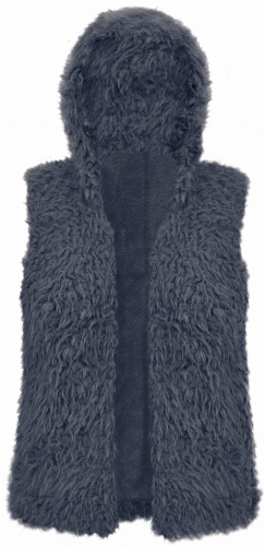 Najmodniejsza Kamizelka Damska Futrzna Dwustronna z Kapturem Bezrękawnik Must Have Hit Sezonu #K002 Promocja w Sklepie FASHIONAVENUE.PL