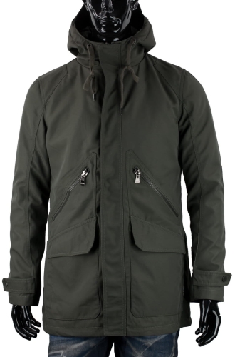 MĘSKA KURTKA ANORAK PARKA PODWÓJNA 2w1 - OCIEPLANA