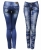 Spodnie Damskie Jeans Denim Wzory Azteckie RURKI Kobiece model #317 na Wiosnę Lato Jesień Zimę w sklepie FASHIONAVENUE.PL