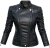 Modna Kurtka Damska Ramoneska Motocyklowa Rockowa Zameczki Przeszycia Wiosna Jesień 2018  Nowy Model #100 Promocja w Sklepie FASHIONAVENUE.PL Moto Biker Jacket